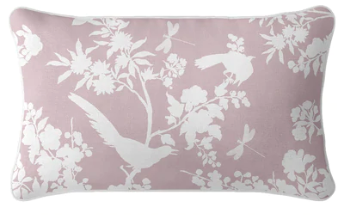 pink birds outdoor cushion
