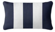 Navy Stripe outdoor cushion