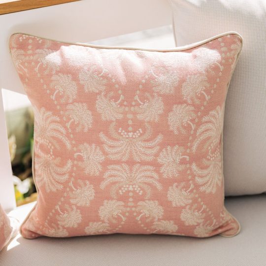 Pink Palm outdoor cushion